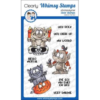 Whimsy Stamps Dustin Pike Clear Stamps - Gargoyle And Friends